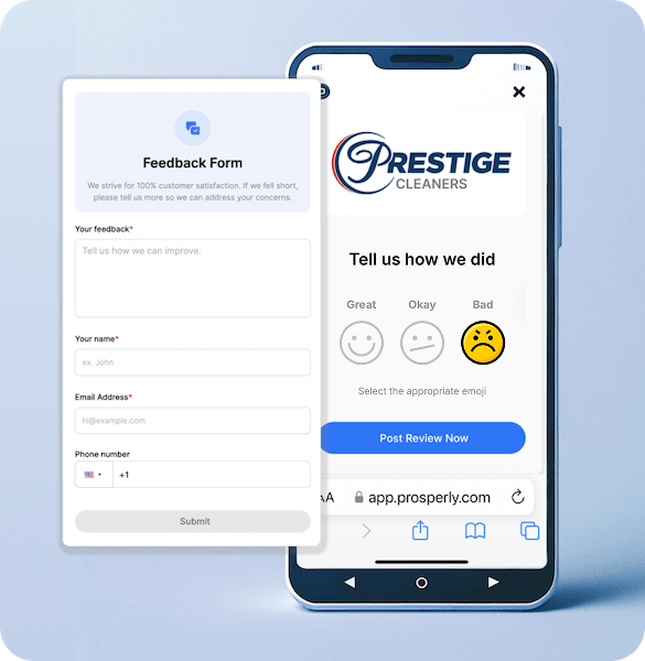 Manage negative feedback and reviews